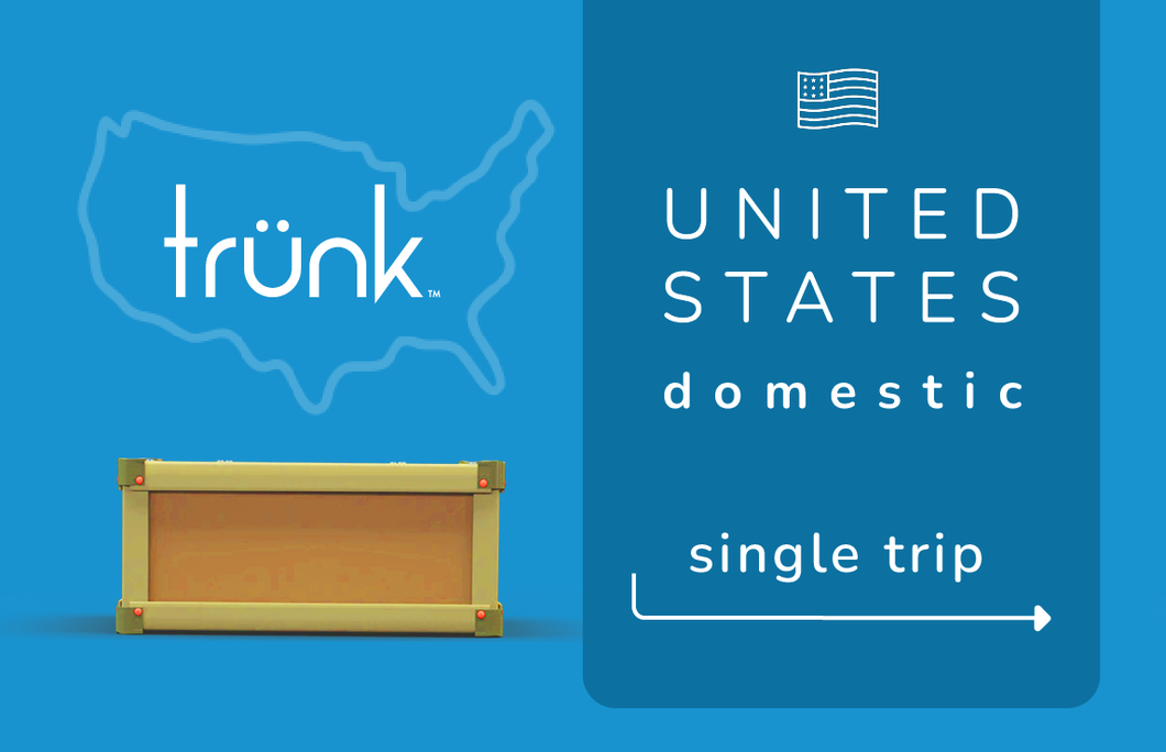 United States Domestic Single Trip Trunk - Trünk Moves
